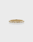 Load image into Gallery viewer, 0.50 TCW Round Lab Grown Diamond Half Eternity Gold Wedding Band
