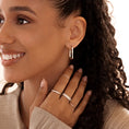 Load image into Gallery viewer, Elegant Gold Sculpted Hoop Earrings
