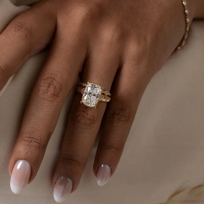 Curved- 0.25 CT Marquise Lab Grown Diamond Wedding Band