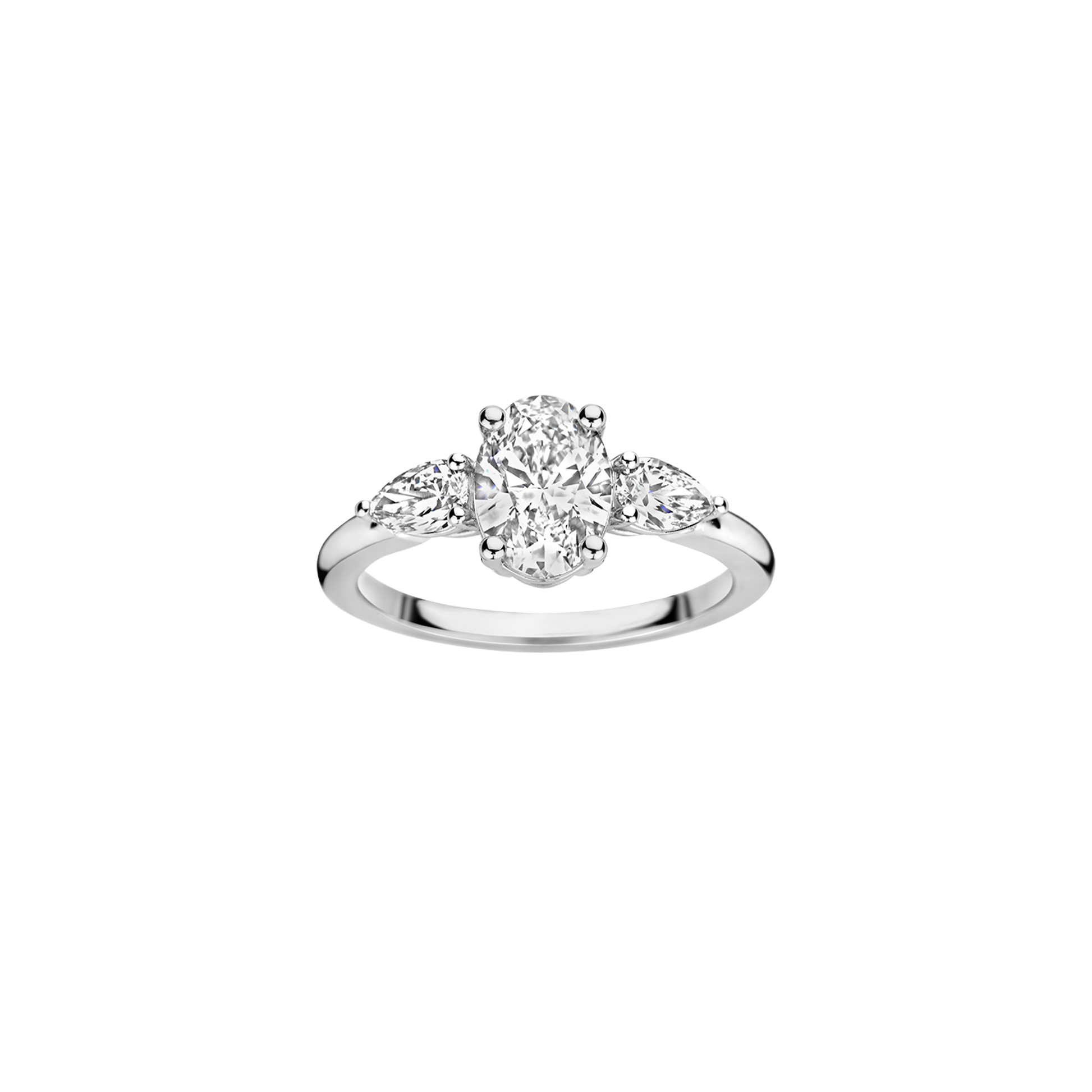 Hidden Halo-1.5 CT Round Lab Grown Diamond Engagement Ring
