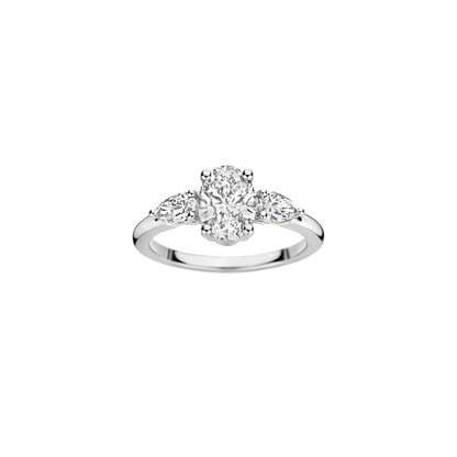 Hidden Halo-1.5 CT Round Lab Grown Diamond Engagement Ring