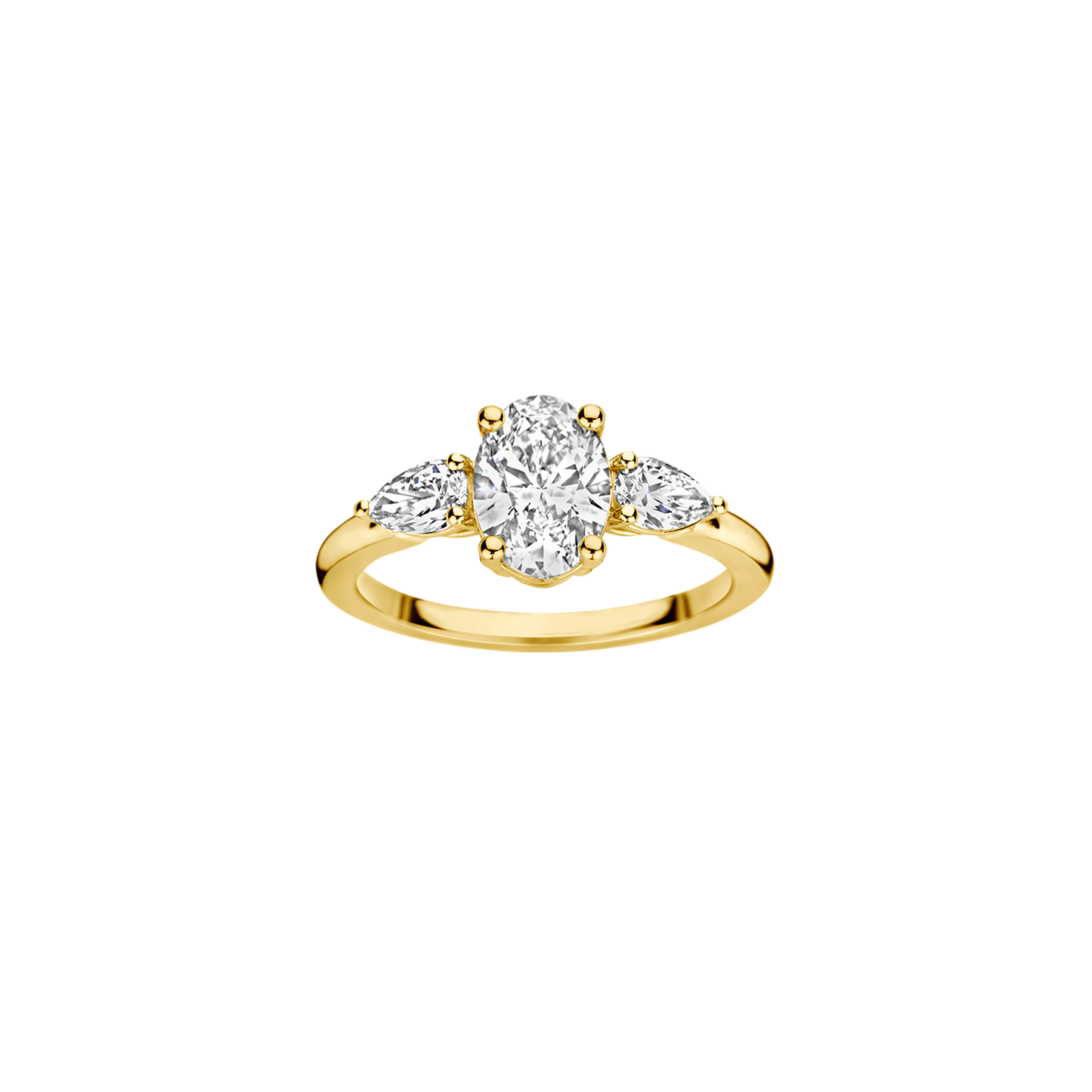 Hidden Halo-1.5 CT Round Lab Grown Diamond Engagement Ring