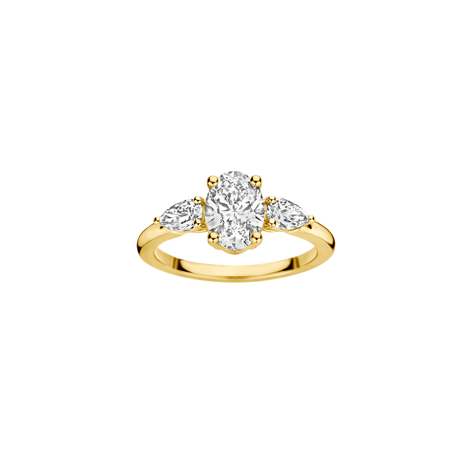 Hidden Halo-1.5 CT Round Lab Grown Diamond Engagement Ring