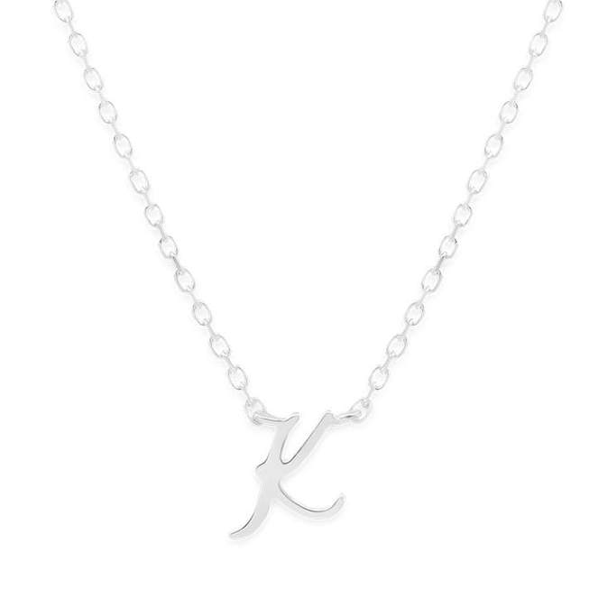 Simple Love Letter Initial Necklace 15