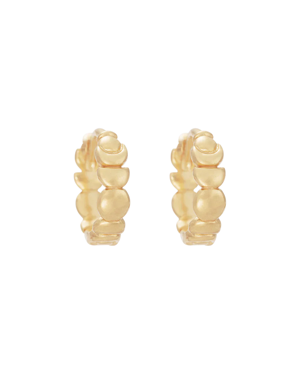 Golden Enchantment Bold Hoops 1