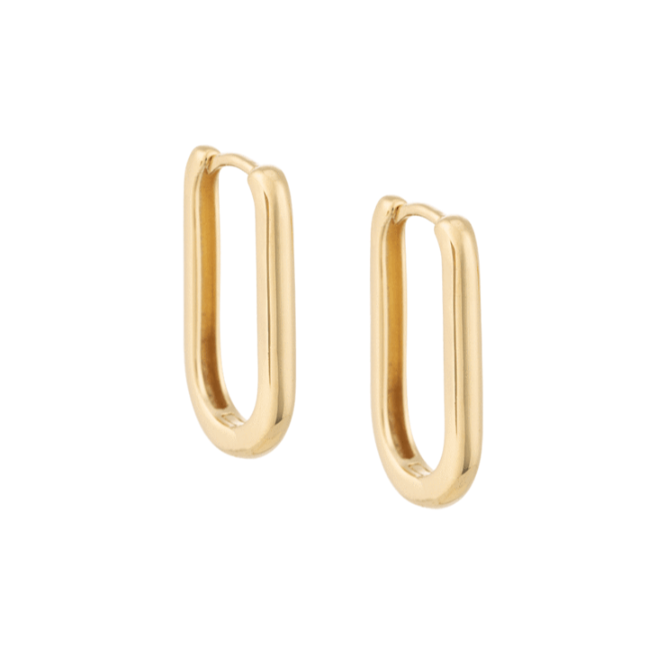 Golden Elegance Bar Hoop Earrings