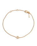 Load image into Gallery viewer, Radiant White Topaz & Lab-Grown Diamond Gold Chain Bracelet
