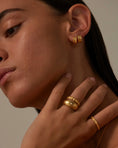 Load image into Gallery viewer, Radiant Gold Hoops with 0.05 TCW Round Lab-Grown Diamonds
