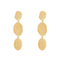 Load image into Gallery viewer, Golden Trio Textured Statement Earrings
