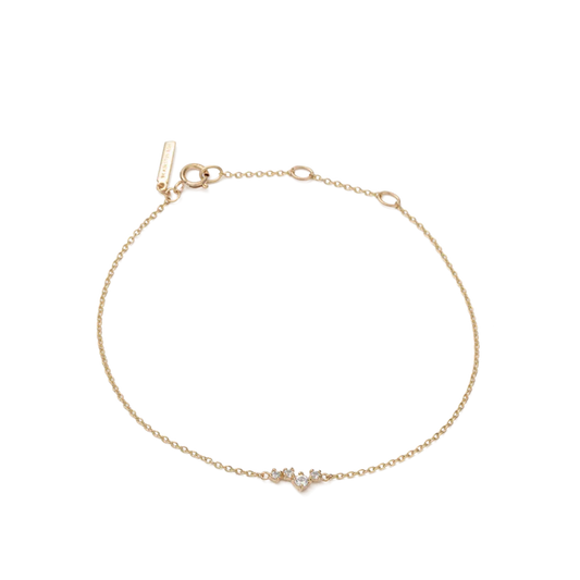 Sparkling Topaz & Gold Chain Bracelet