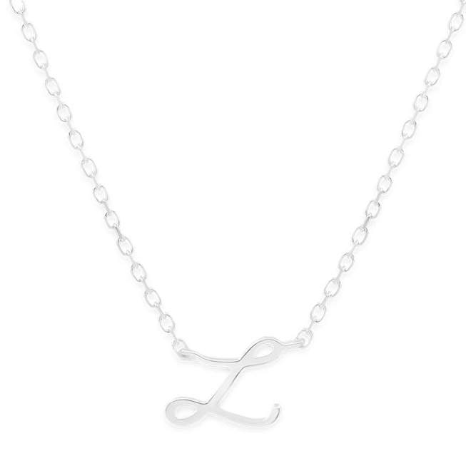 Simple Love Letter Initial Necklace 16