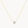 Load image into Gallery viewer, Radiant 0.50 CT Round Lab-Grown Diamond Solitaire Necklace in Gold 3
