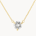 Load image into Gallery viewer, Radiant 0.50 CT Round Lab-Grown Diamond Solitaire Necklace in Gold
