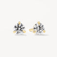 Load image into Gallery viewer, 0.50 TCW Round Lab Grown Diamond Solitaire Stud Earrings
