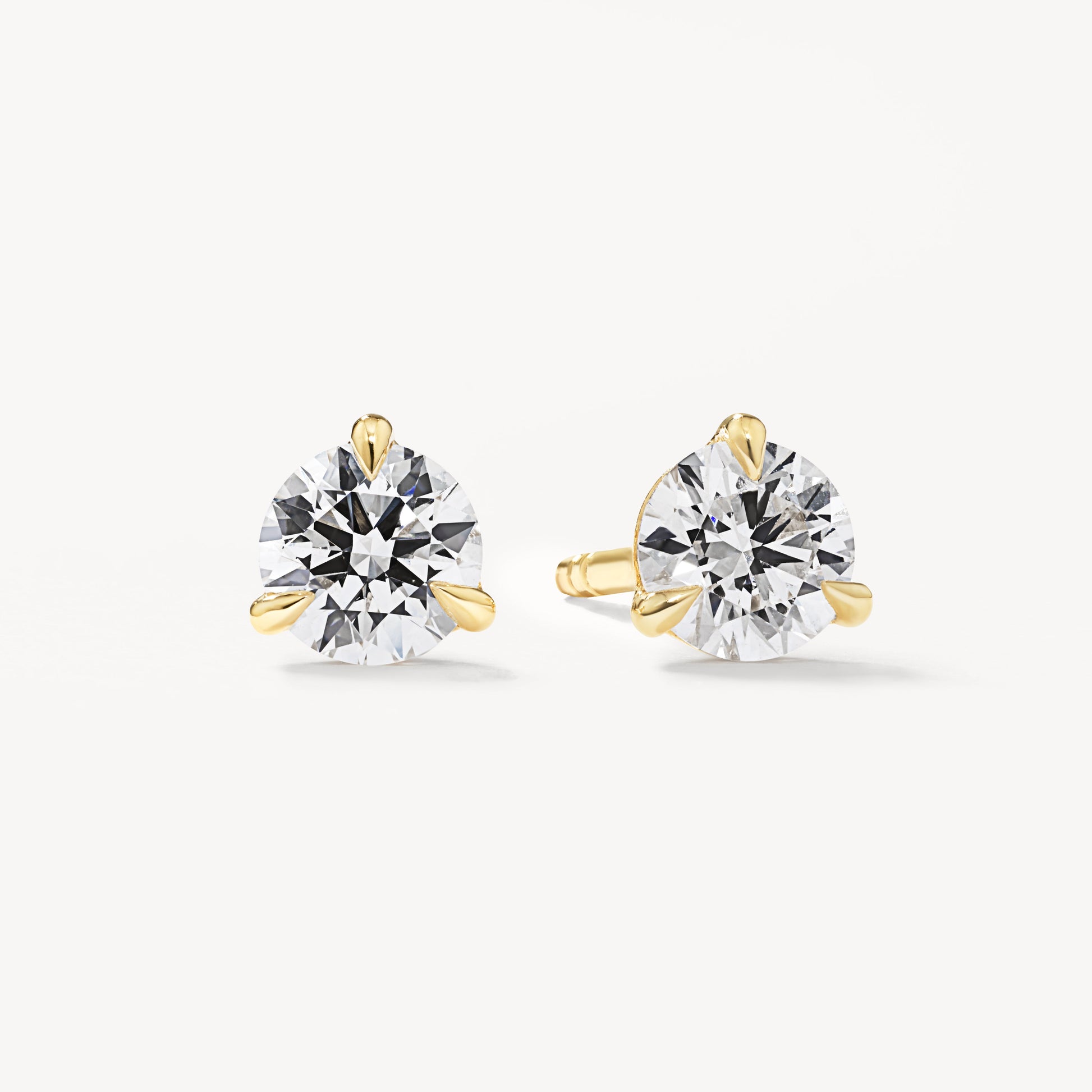 0.50 TCW Round Lab Grown Diamond Solitaire Stud Earrings 1