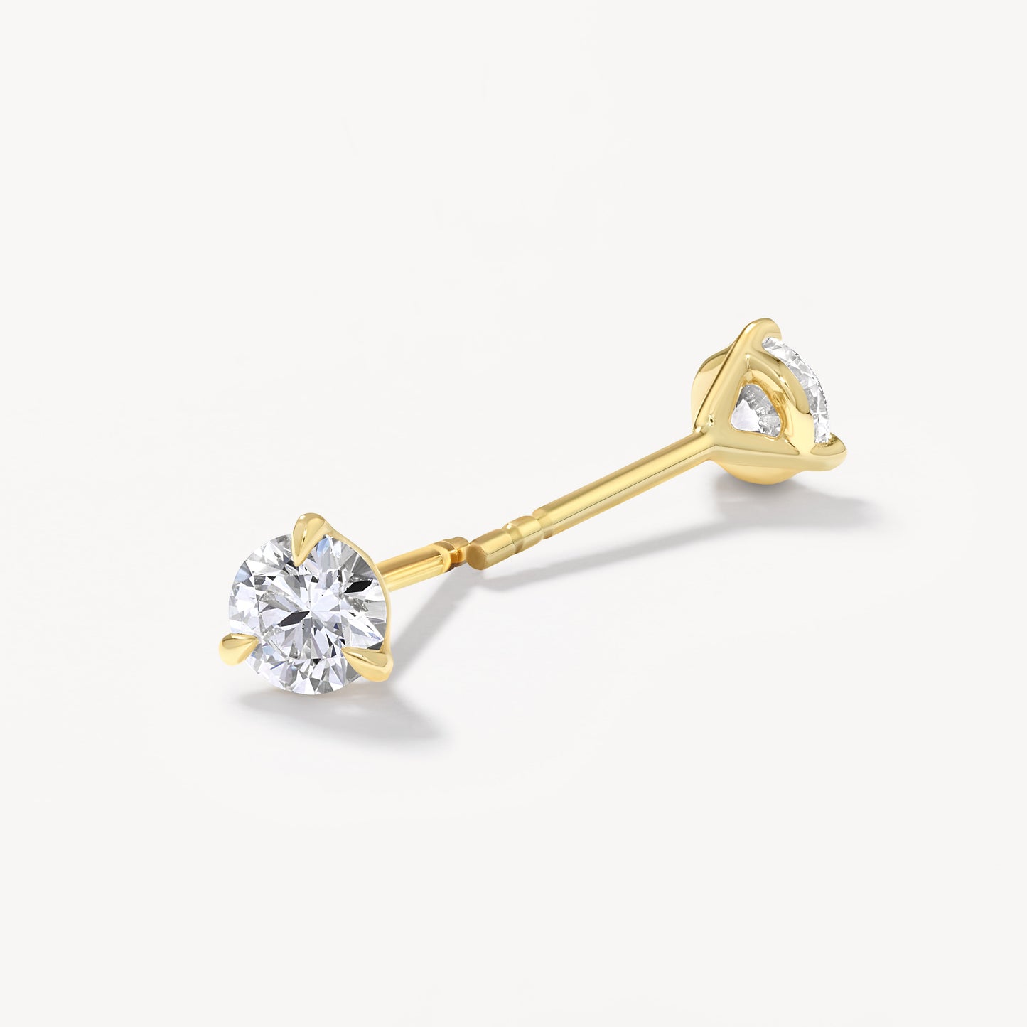 0.50 TCW Round Lab Grown Diamond Solitaire Stud Earrings 4