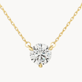 Load image into Gallery viewer, 0.75 CT Round Lab Grown Diamond Solitaire Pendant Necklace
