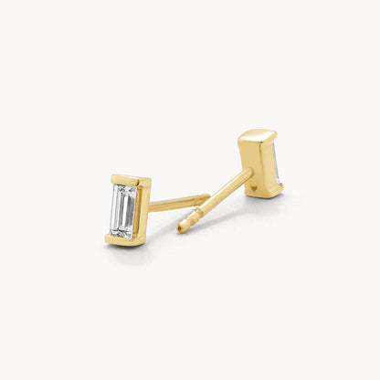 Elegant 0.22 TCW Baguette Lab-Grown Diamond Stud Earrings 3