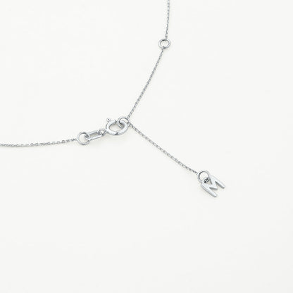 Elegant Silver Necklaces with Lab-Created Baguette Diamond 6