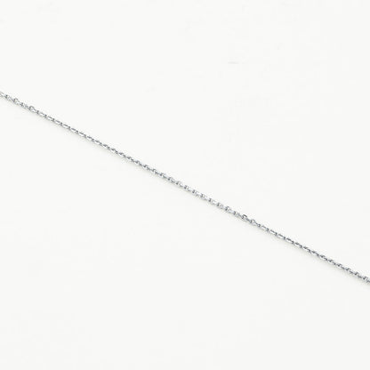 Elegant Silver Necklaces with Lab-Created Baguette Diamond 7