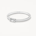 Load image into Gallery viewer, 0.10 CT Baguette Lab-Grown Diamond Solitaire Wedding Band Ring
