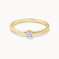 Load image into Gallery viewer, Elegant 0.10 CT Round Lab Grown Diamond Gold Solitaire Ring
