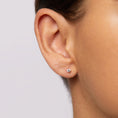 Load image into Gallery viewer, Radiant 0.22 TCW Round Lab Grown Diamond Stud Earrings in Gold
