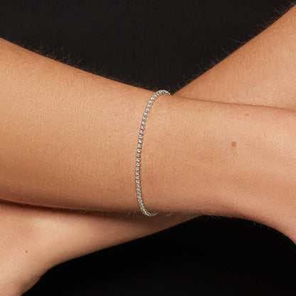 1.0 TCW Round Lab-Grown Diamond Tennis Bracelet – Elegant Sparkle Collection 6