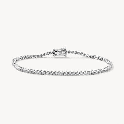 1.0 TCW Round Lab-Grown Diamond Tennis Bracelet – Elegant Sparkle Collection 1