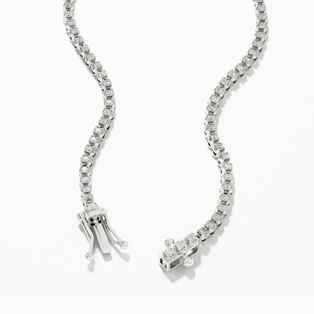 1.0 TCW Round Lab-Grown Diamond Tennis Bracelet – Elegant Sparkle Collection 7
