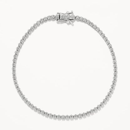 1.0 TCW Round Lab-Grown Diamond Tennis Bracelet – Elegant Sparkle Collection 4