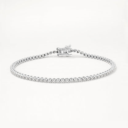 1.0 TCW Round Lab-Grown Diamond Tennis Bracelet – Elegant Sparkle Collection 8