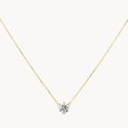 Load image into Gallery viewer, Radiant 1.0 CT Round Lab-Grown Diamond Solitaire Necklace
