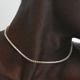 Load image into Gallery viewer, 4.0 TCW Round Lab Grown Diamond Gold Tennis Necklace
