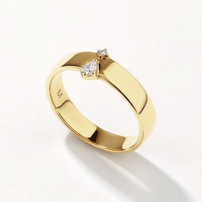 Elegant 0.07 CT Lab Grown Round & Oval Diamond Wedding Band 1