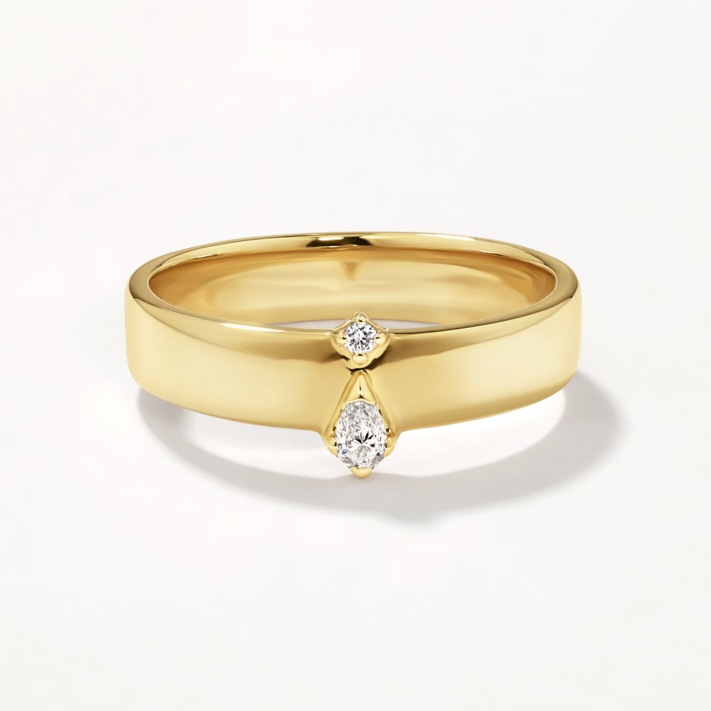 Elegant 0.07 CT Lab Grown Round & Oval Diamond Wedding Band 3