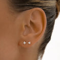 Load image into Gallery viewer, Elegant Triple Sphere Stud Earrings
