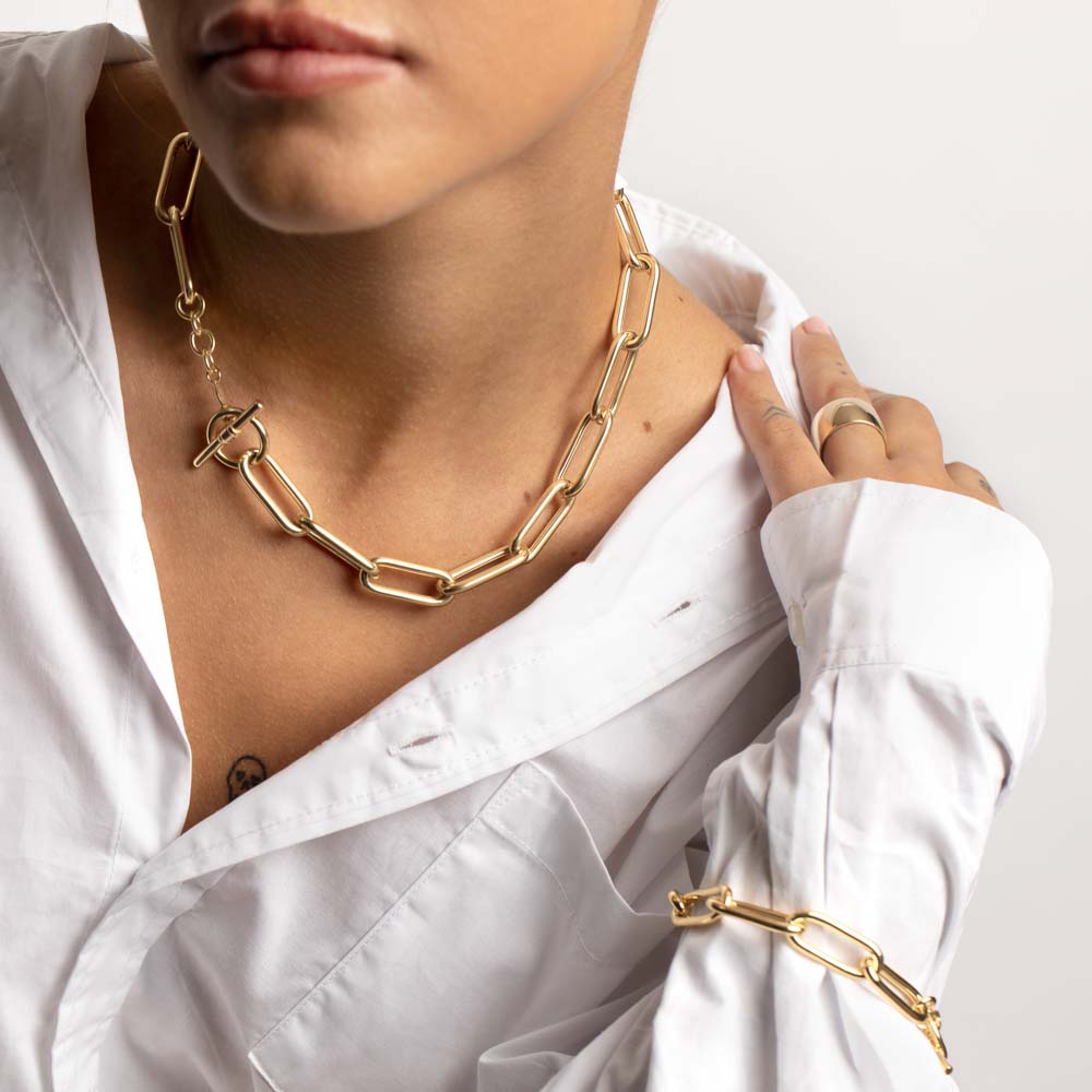 Large Paperclip With Pendant Necklaces 5