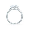 Load image into Gallery viewer, 1.0 CT Round Lab grown Diamond Halo Pave Engagement Ring
