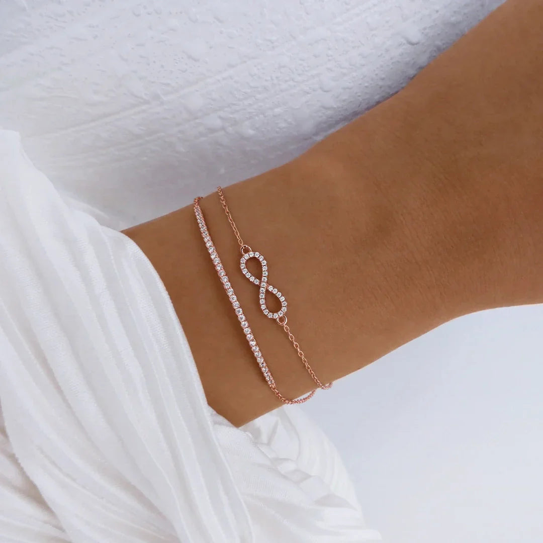 Elegant 0.4 TCW Round Lab-Grown Diamond Bracelet 14