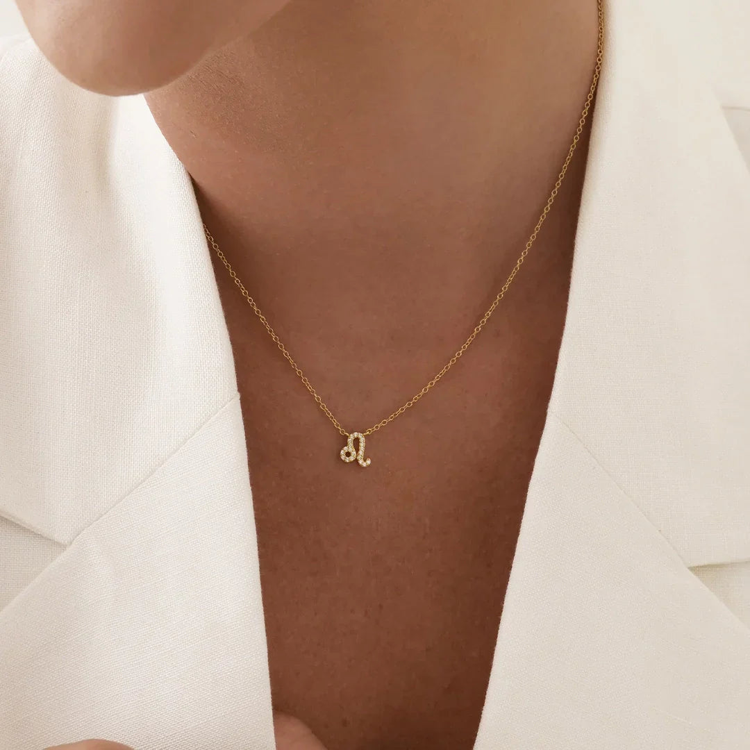 0.20 TCW Round Lab-Grown Diamond Leo Zodiac Pendant Necklace 5