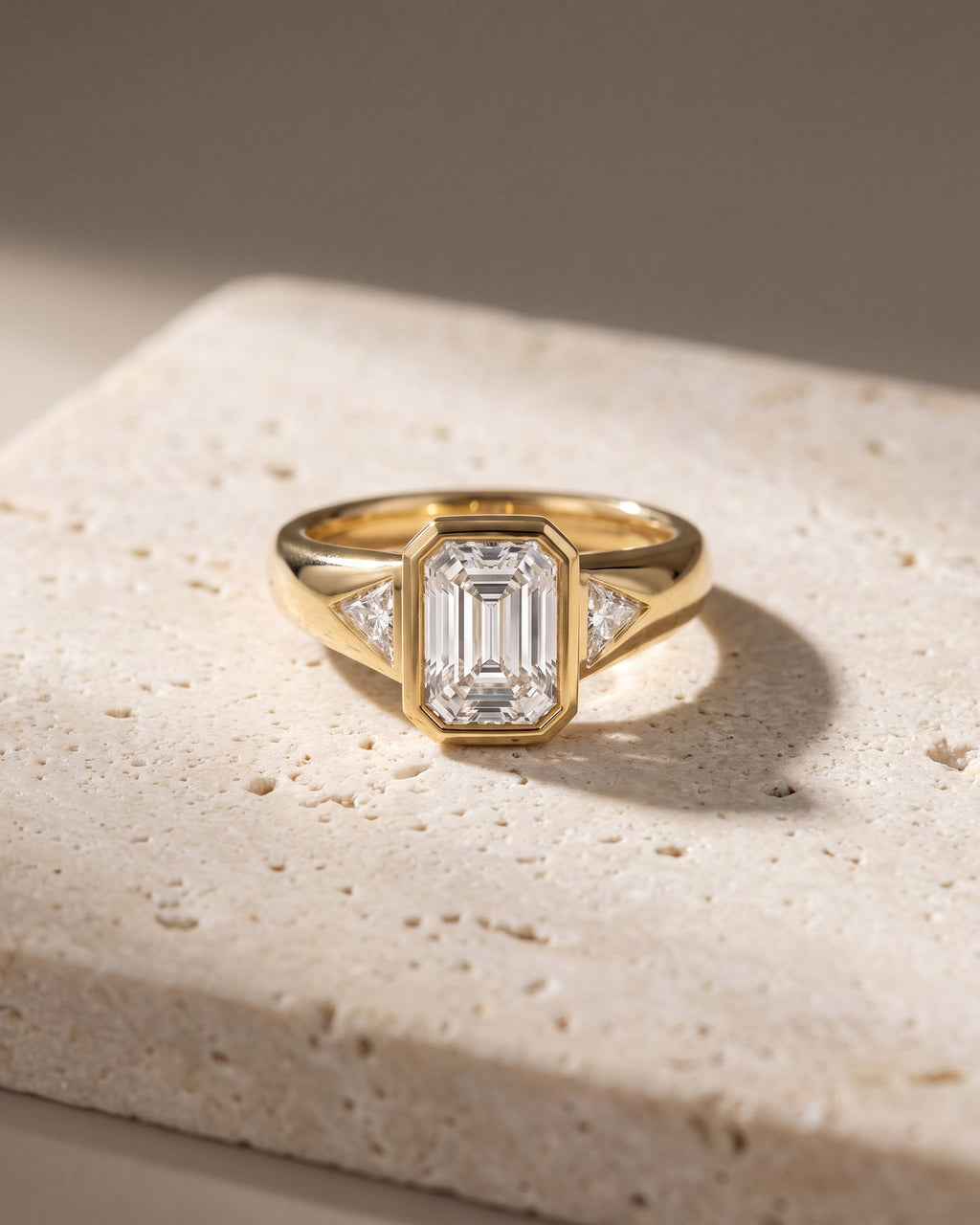 Solitaire Cathedral- 1.8 CT Cushion Lab Grown Diamond Wedding Band
