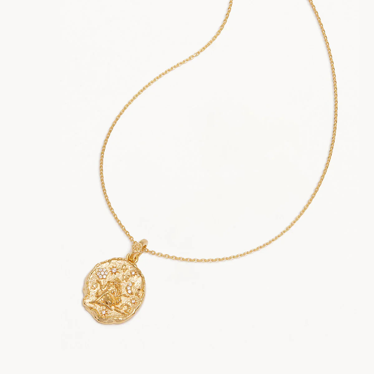 Golden Botanical 0.05 Carat Round Lab Grown Diamond Necklace 23
