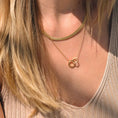 Load image into Gallery viewer, Golden Herringbone Elegance Necklace
