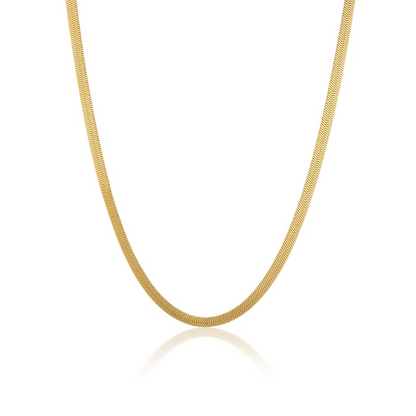 Golden Herringbone Elegance Necklace 1