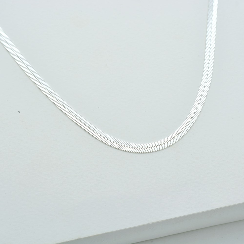 Golden Herringbone Elegance Necklace 8
