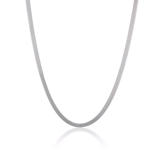 Golden Herringbone Elegance Necklace