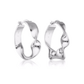 Load image into Gallery viewer, Gold Sculpted Twist Hoop Earrings
