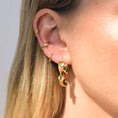 Load image into Gallery viewer, Gold Sculpted Twist Hoop Earrings 6
