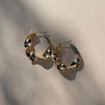 Load image into Gallery viewer, Gold Sculpted Twist Hoop Earrings
